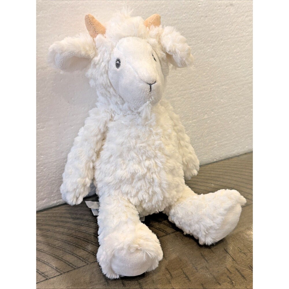 Carter’s White Billy Goat Plush Baby Toy Stuffed Farm Animal Lovey 67996
